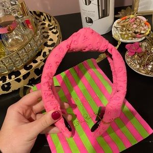 lele sadoughi x lily pulitzer neon headband NWT
